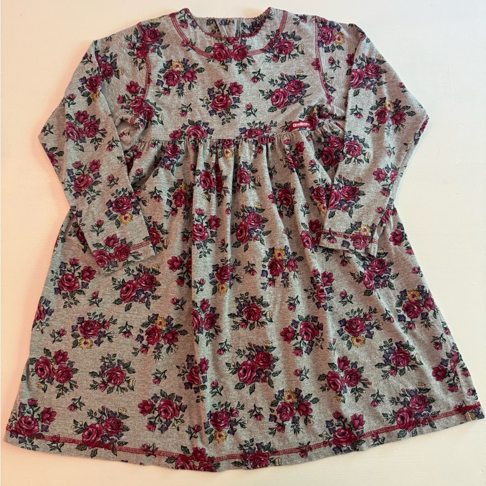 Vintage Floral Long Sleeve Dress